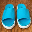 Comfortview  NWOT Turquoise Extra Wide Slide Sandals 7WW Photo 1