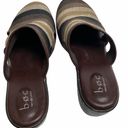 Born concept BOC  Mules Wedge Slip Ons Size 10 CBTK14 C89223 Brown Tan Photo 6