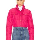 Revolve NEW PINK CROPPED PUFFER XXS Photo 0