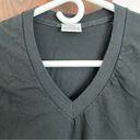 CP Shades  Top Womens Small Hand Colored Black Preshrunk Cotton Vneck Tshirt Photo 1