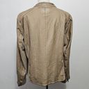 Sebby  Collection Dark Beige Faux-Leather Racing Jacket Size XXL Photo 5