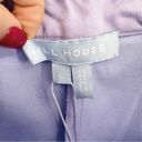 Hill House NWT  The Claire Pants Mid Rise Lavender Stretch Cotton Sz L Photo 7