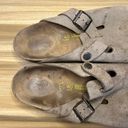 Birkenstock Boston Suede Leather Footbed Clogs Sandals Germany Size 40 US 9 Photo 6