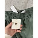 Fabletics  Womens Vegan Leather‎ Shorts M Olive Photo 3