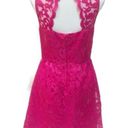 Laundry by Shelli Segal Laundry Shelli Segal Lace Cutout Dress Pink Scalloped Hem Fuschia Back Cutout 8 Photo 3