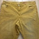 Pilcro  Tan Corduroy Slim Boyfriend Crop Pants - Size 22W Photo 5