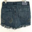 One Teaspoon  Black Denim Junkyard Destroyed Mini Skirt Size 25 Photo 11