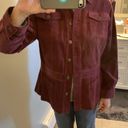 Sag Harbor  Jean Co Corduroy Burgundy Jacket - Size 14 Photo 4