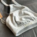 SKIMS  Cotton Logo Mini Triangle Bralette NWT XS HEATHER GREY Photo 1