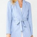 Nine West Womens Blazer Belted Large Photo 0