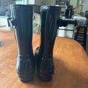 Hunter Black Glossy Rainboots Photo 5