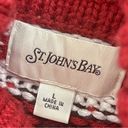 st. john's bay St John’s Bay turtleneck pullover classic unisex sweater red and black Photo 10