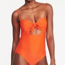 Old Navy  Orange 1 Piece Cutout Swim Bathing Suit XL NEW Photo 0