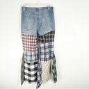 Rehab  LAB Reimagined High Waist Flannel Flare Lumberjack Bells Jeans Size Large Photo 1