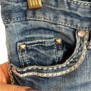 Day trip Leo  vintage Y2K distressed embroidered stitch jeans Photo 3