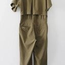 frame denim / Revolve Le Tomboy Cotton Twill Jumpsuit in Washed Moss Photo 9