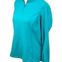 The North Face  Teal Fleece 1/4 Zip Pullover Top ~ Jacket ~ Women's Size LARGE Photo 1