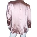 INC Luxe Satin Rose Open Front Blazer Photo 3