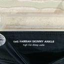 AG Adriano Goldschmied  The Farrah High Rise Skinny Jeans in Super Black Size 24 Photo 9