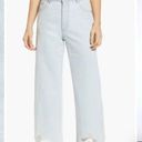 DL1961 Hepburn High Rise Destroyed Hem Wide Leg Jeans Photo 8