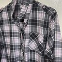 Nordstrom  Long‎ sleeve plaid grey top XL women's Photo 4