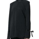 Veronica Beard  Black Mock Neck Long Sleeve Tunic Blouse size 4 Photo 0