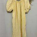 Faherty Dream Cotton Gauze Sun-Washed Yellow Women's Midi Dress Size L Photo 6