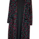 LuLaRoe  Sarah Cardigan Duster Sweater Long Multi-Color black lined Size Small Photo 0