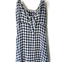 Rails  Black & White Gingham Plaid Front Tie Cutout Sleeveless Mini Dress Small Photo 2