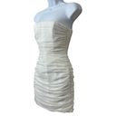 Majorelle  Ursula Strapless White Tulle Mesh Mini Dress Size XS Photo 3