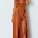 Burnt Orange Long Dress Photo 3