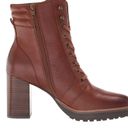 Naturalizer Brown Calle Laceup Boot with stacked heel - 8.5W Photo 1