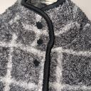 Parasuco Gray + White Women's Poncho With Pockets Size Small Photo 3