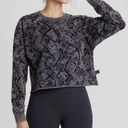 JoyLab  Crop Snakeskin Crewneck Sweatshirt Size Small Photo 0