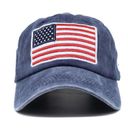 Blue American Flag USA Baseball Cap - Tactical Army Cotton Casual Hat Photo 3