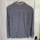 Draper James  Elliot Blue White Gingham Button-down Shirt Sz 10 Photo 8