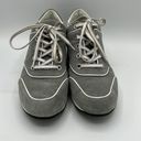 Max Mara  Suede Sneakers With Small Wedge In Grey size 37.5 B24A2 Photo 2