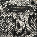 BCBGMAXAZRIA  Snake Skin Print Button Down Tunic Top Sz XS Oversized Boho Chic Photo 8