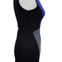 Soprano  black blue colorblock bodycon dress size medium Photo 1