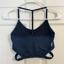 Free People Movement Infinity Strappy T-Back Sports Bra Navy Blue Extra Small Photo 4