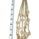 Coldwater Creek  Gold Nautical Anchor layered classic necklace chunky chain Photo 4