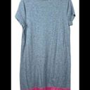 Boden USA BODEN  Shirt Dress Womens 10R Gray Pink Coloblock Short Sleeve Photo 1