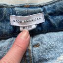 Good American  Blue Good Boy Twisted Slit Ankle Jeans Photo 5