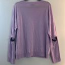 INC  Sweater Unique Cut-Out Elbows Military Collection Lilac Moon Sz XL NWT Photo 8