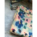 Cath Kidston Vinyl Blue Floral Crossbody Purse Photo 4