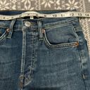 RE/DONE Redone High Rise Ankle Crop In Vintage Stone Wash Button Fly Size 24 Photo 9