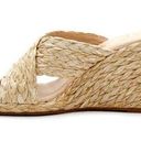 Beach By Matisse Bondi Womens Crisscross Woven Raffia Wedge Sandals Tan 9 NWOT Photo 0