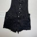 Hot Topic denim black shortalls (short overalls) size large Photo 2