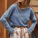 Free People  Boy Meets Girl Boho Long Sleeve Pacific Coast Top Photo 0