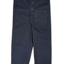 Jungmaven Hemp Button Front Jumper Overalls Large Blue Photo 2